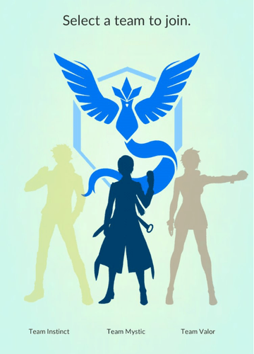 Команда Pokemon Go Мистика (синие, Mystic)