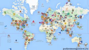 Карта покемонов в Pokemon Go