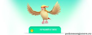Сильнейший покемон Летающего типа: Pidgeot